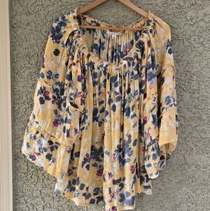 Zac & Racel Woman Yellow Floral Blouse